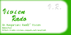 vivien rado business card